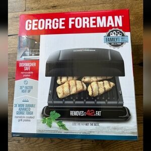 George Foreman Grill with Removable Plates